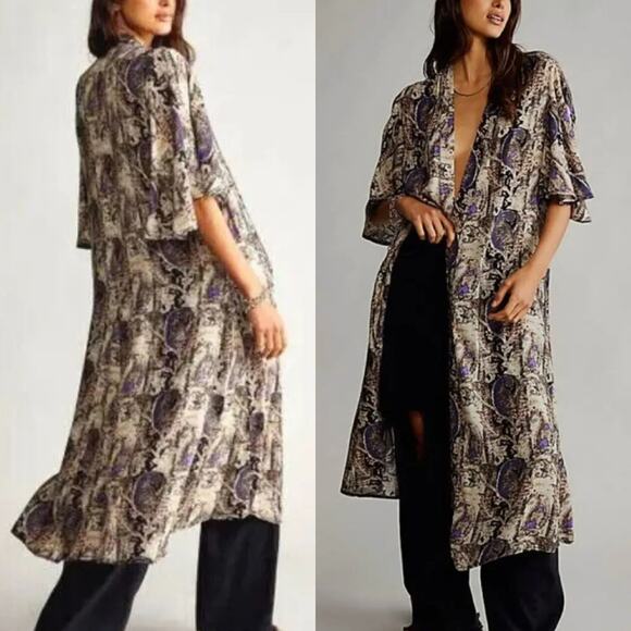 Free People Wild Nights Cardigan Duster - Picture 1 of 7